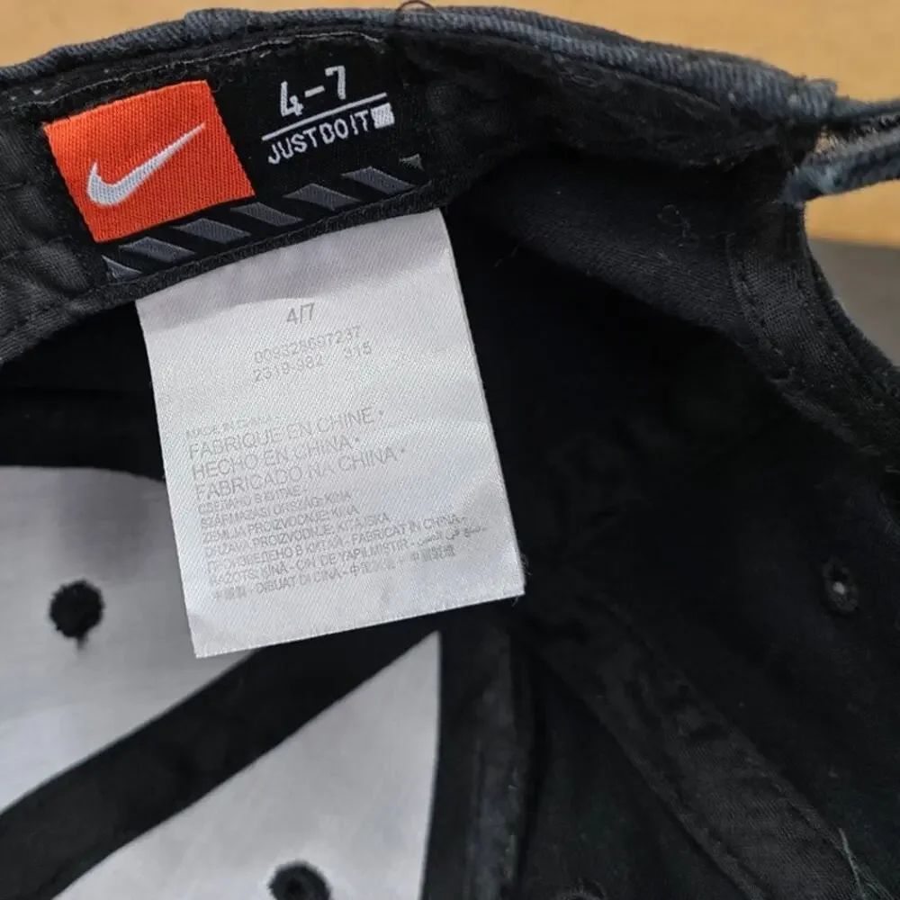 Nike Boy's Strapback Hat Black Size 4-7